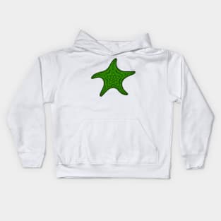 Starfish (black/green) Kids Hoodie